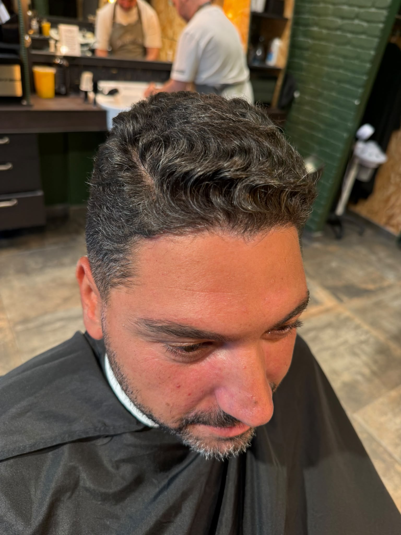 Cheveux avant soin kératine homme à Levallois-Perret