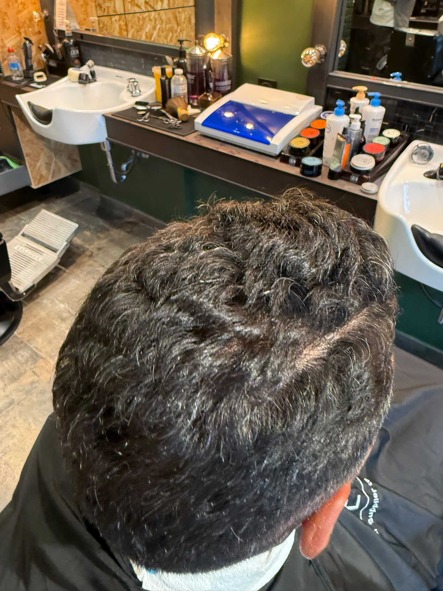Cheveux avant soin kératine homme à Levallois-Perret
