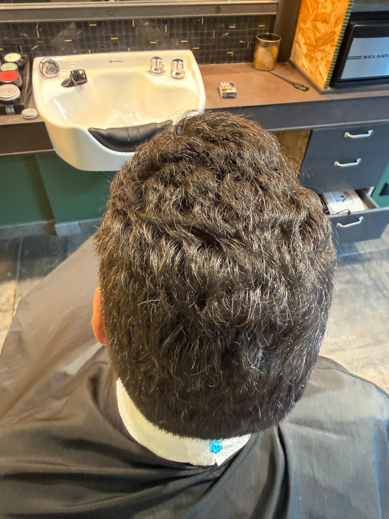 Cheveux avant soin kératine homme à Levallois-Perret