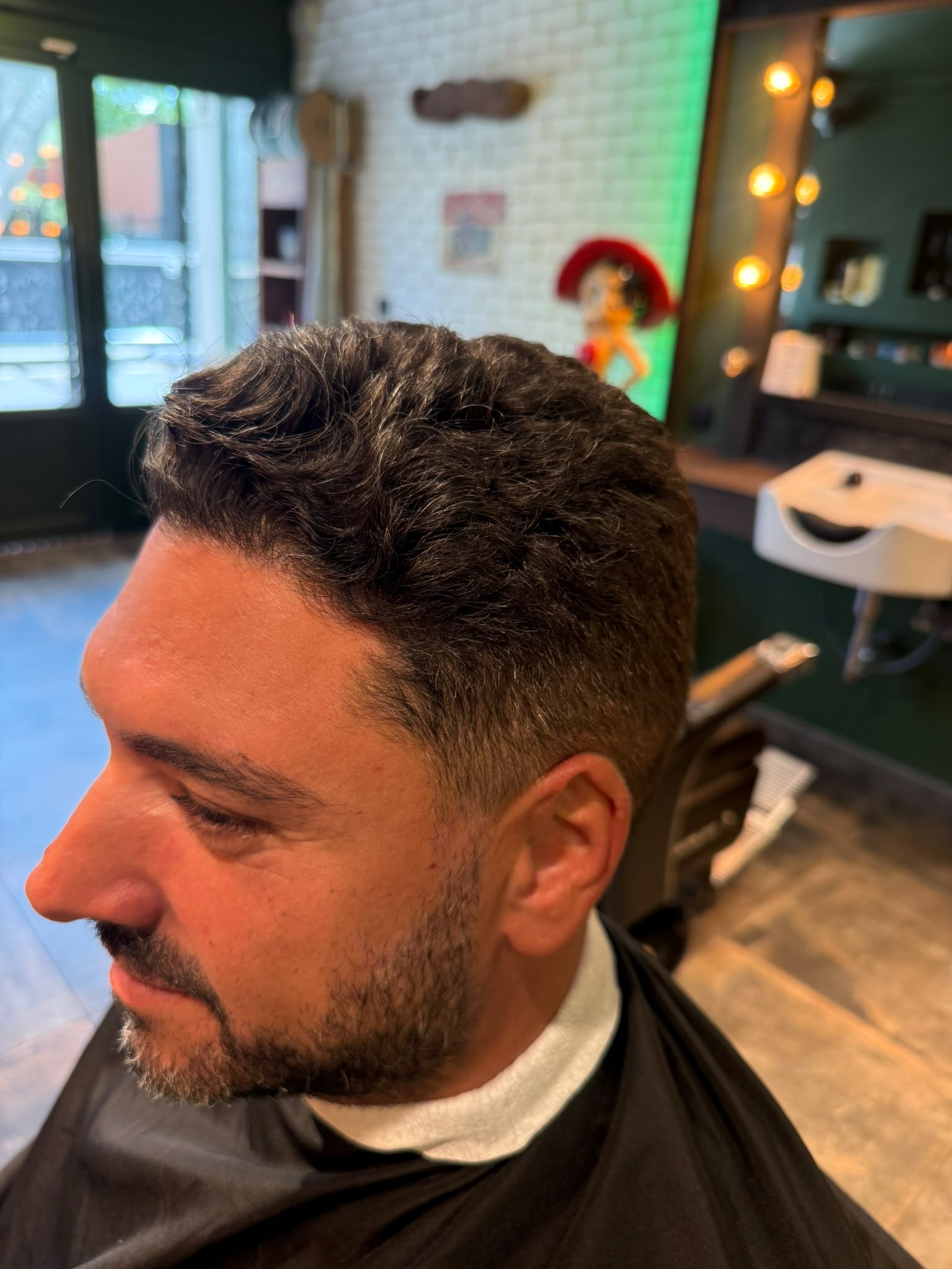 Cheveux avant soin kératine homme à Levallois-Perret